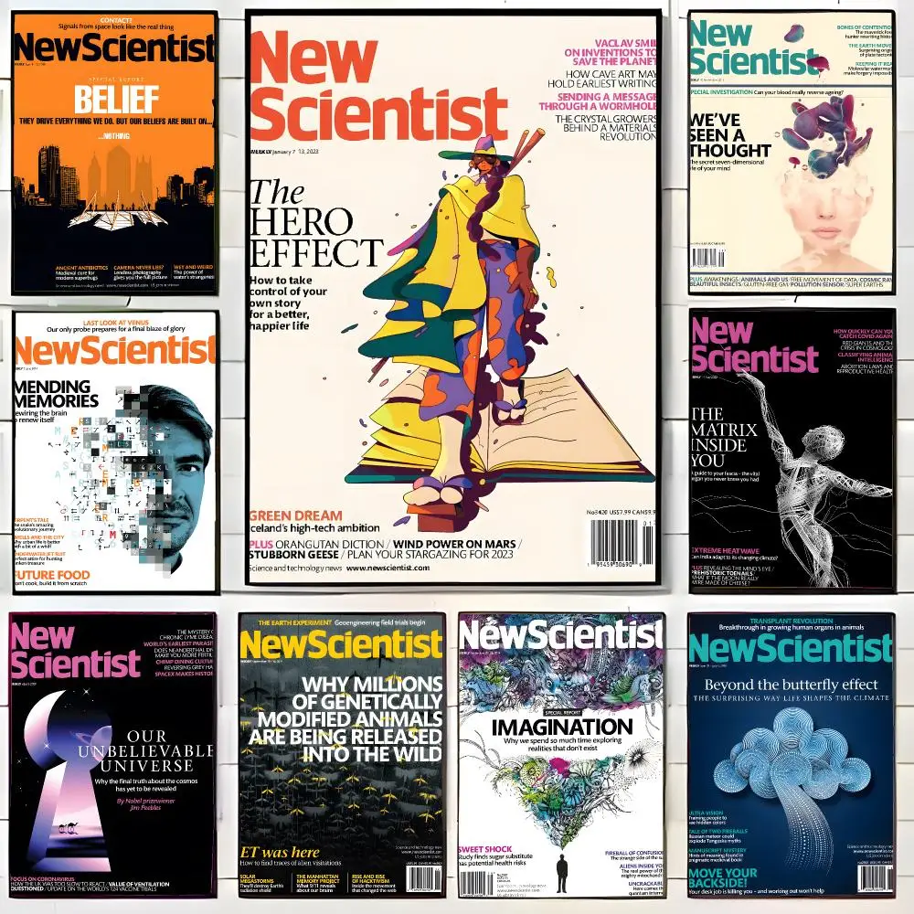 Science Magazine N-New Scientist Poster Wall Art Print Decorative Mural Home Decor Gift Unframed