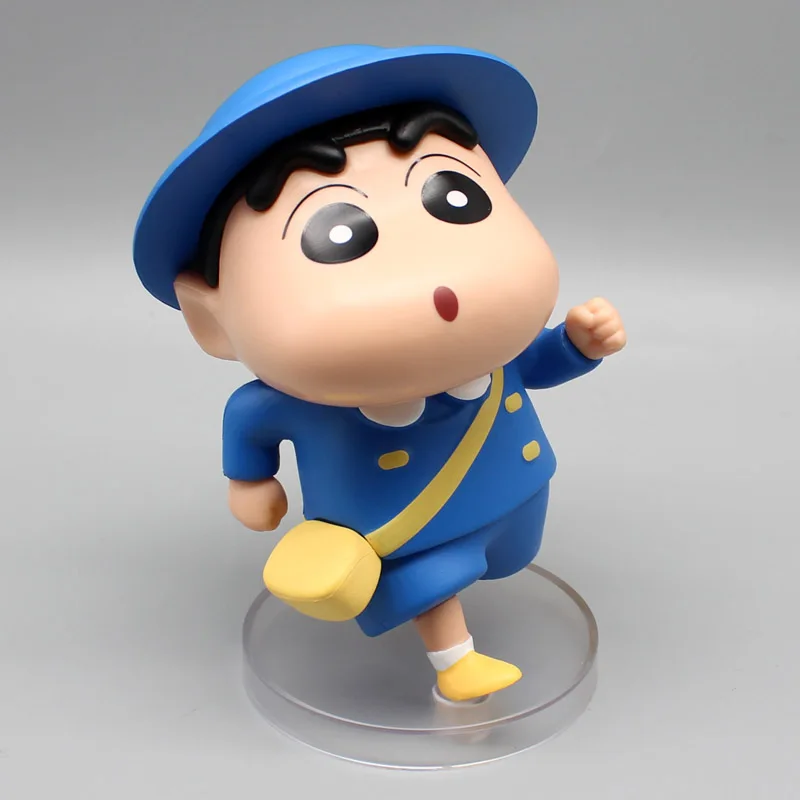 

14cm Crayon Shin-Chan Gk Nohara Shinnosuke School Starts Carry Schoolbag Collect Figure Model Ornaments Anime Peripheral Gifts