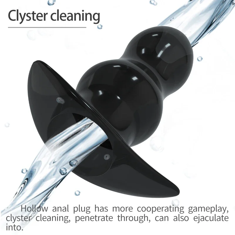 Tapón Anal hueco de 5 tamaños, dilatador/dildo, espéculo suave, masajeador de próstata, juego de tapón Anal, juguetes sexuales íntimos/enema para mujeres, hombres y Gay