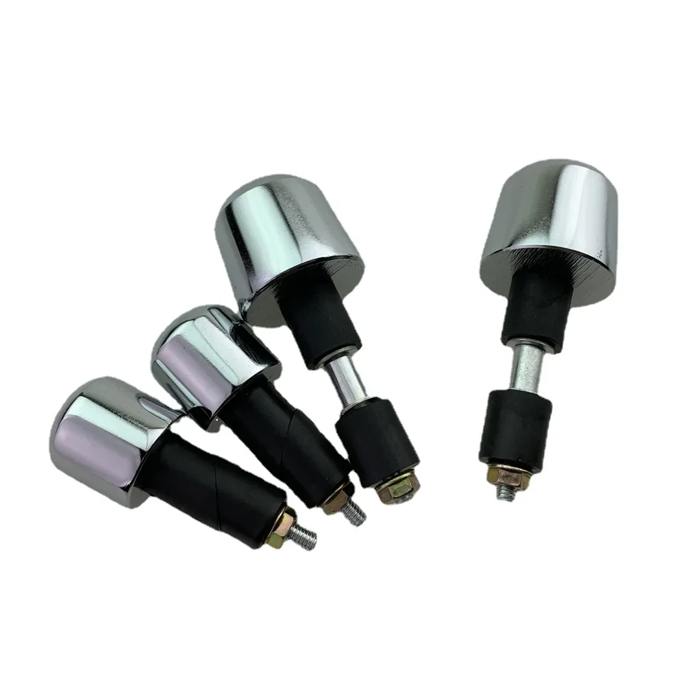 Silver, Black for Motorcycle Modified Handlebar Balancing Head Handle Gambling Iron Balance Weights Handlebar Plugs,1PAIR