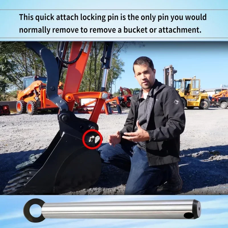 Pin Pengunci Bucket Quick Attach K7870 Cocok untuk Kubota KX040