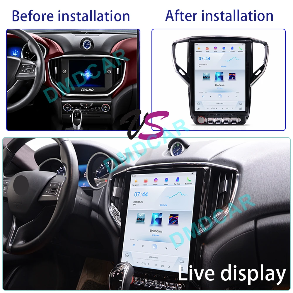 Android 11 Car Multimedia Video Player Radio Screen For Maserati Ghibli 2014-2019 Stereo Carplay DSP Head Unit GPS Navigation 4G