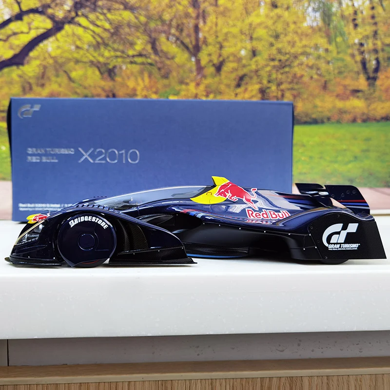 AUTOART 1:18 RED BULL X2010 GT5 game version of car model Static alloy car model collection gift to friends and relatives 18108