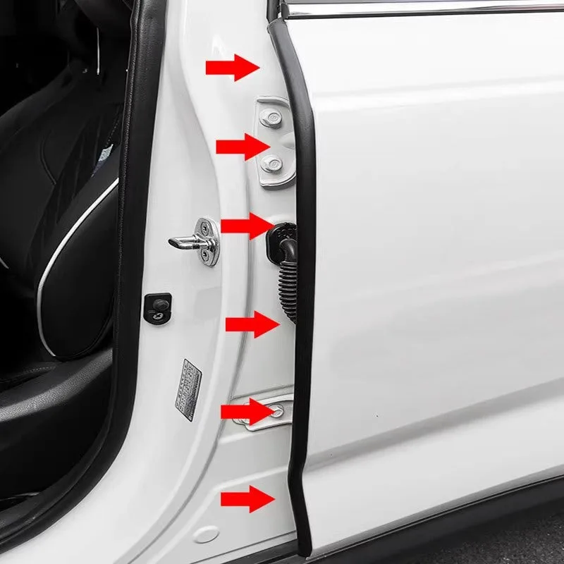 

Универсальная автомобильная уплотнительная лента на стойке B, дверной зазор, пыленепроницаемая, звукоизоляционная и шумопоглощающая, безклеящаяся лента для предотвращения столкновений