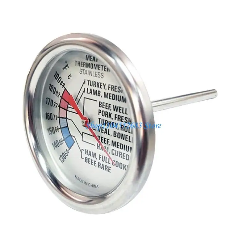 Y6GDステンレス温度計温度検出器メーターバーベキュー用のオーブン温度計料理食品加工の高精度