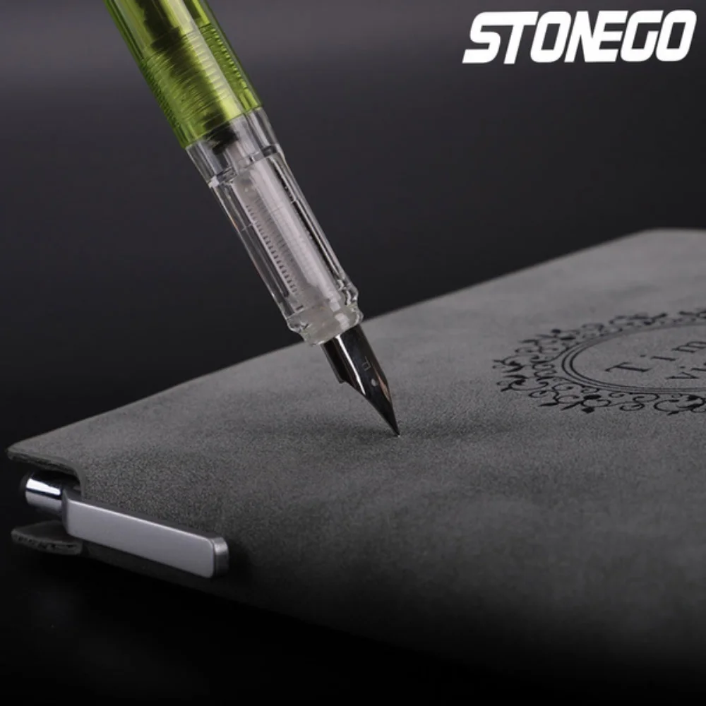 Colorful Transparent Fountain Pen for Students and Office Use Positive Posture Writing Tool