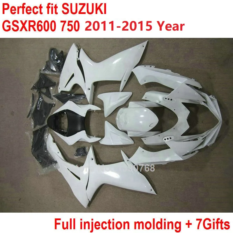 

OEM fit fairings for Suzuki GSXR600 GSXR750 11 12 13 14 fairing kit GSXR 600 750 2011 2012 2013 2014 white