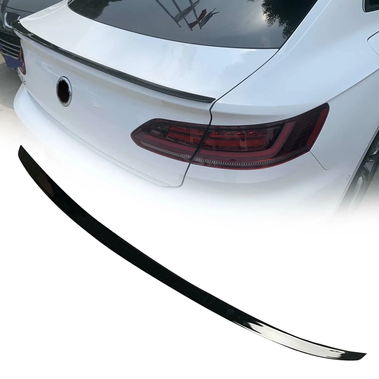 

Gloss Black Rear Trunk Spoiler Boot Wing Lip For Volkswagon VW Passat CC 19-21