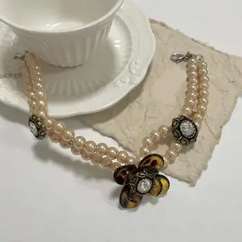 50LC 藝術宣言項鍊 水晶珍珠豹紋心形設計項鍊吊墜 10 最佳銷售 豹紋項鍊 - №9