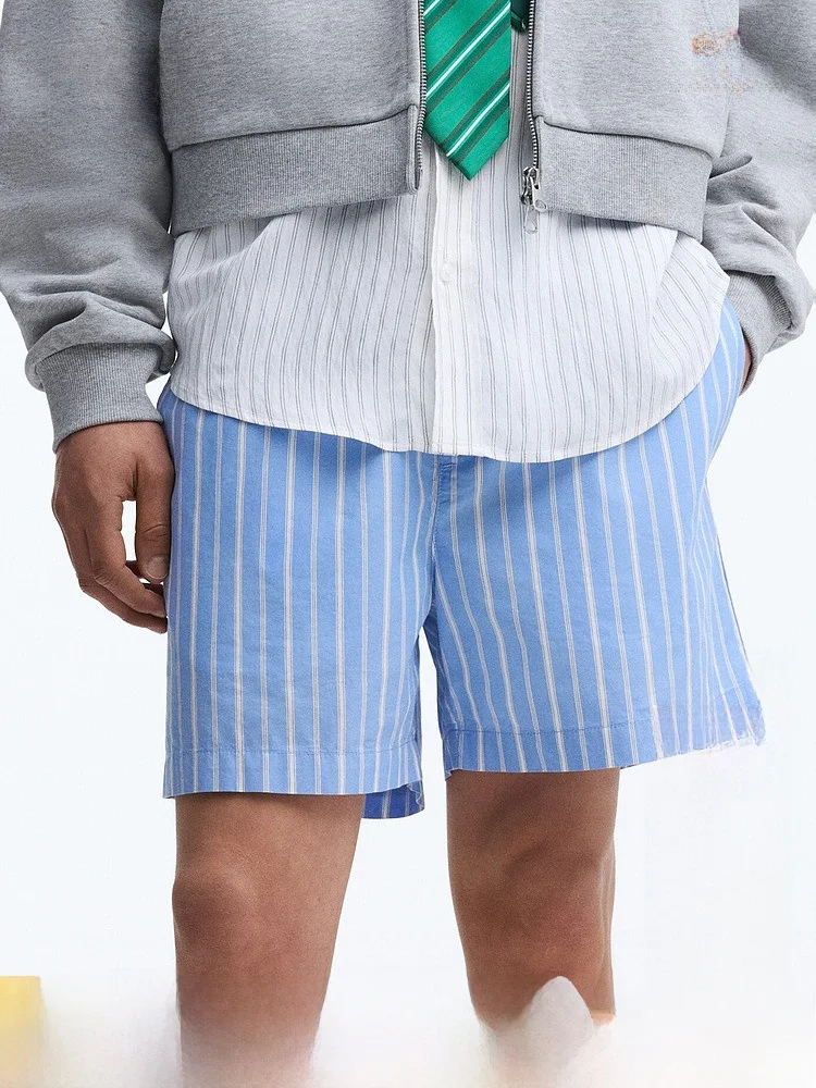 

H&M Men's Standard Fit Cotton Shorts 100% Cotton Spring 2026 New Summer Collection Comfortable Breathable Classic Style