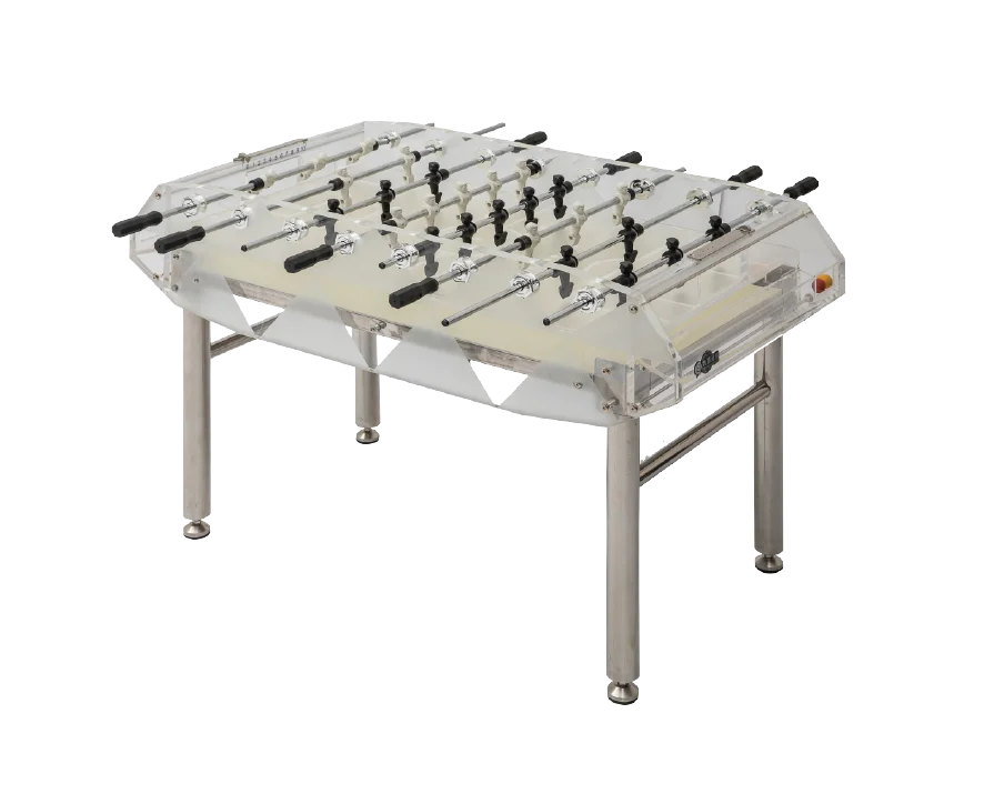 

Transparent Acrylic Style White and Black Baby Foot Foosball Table