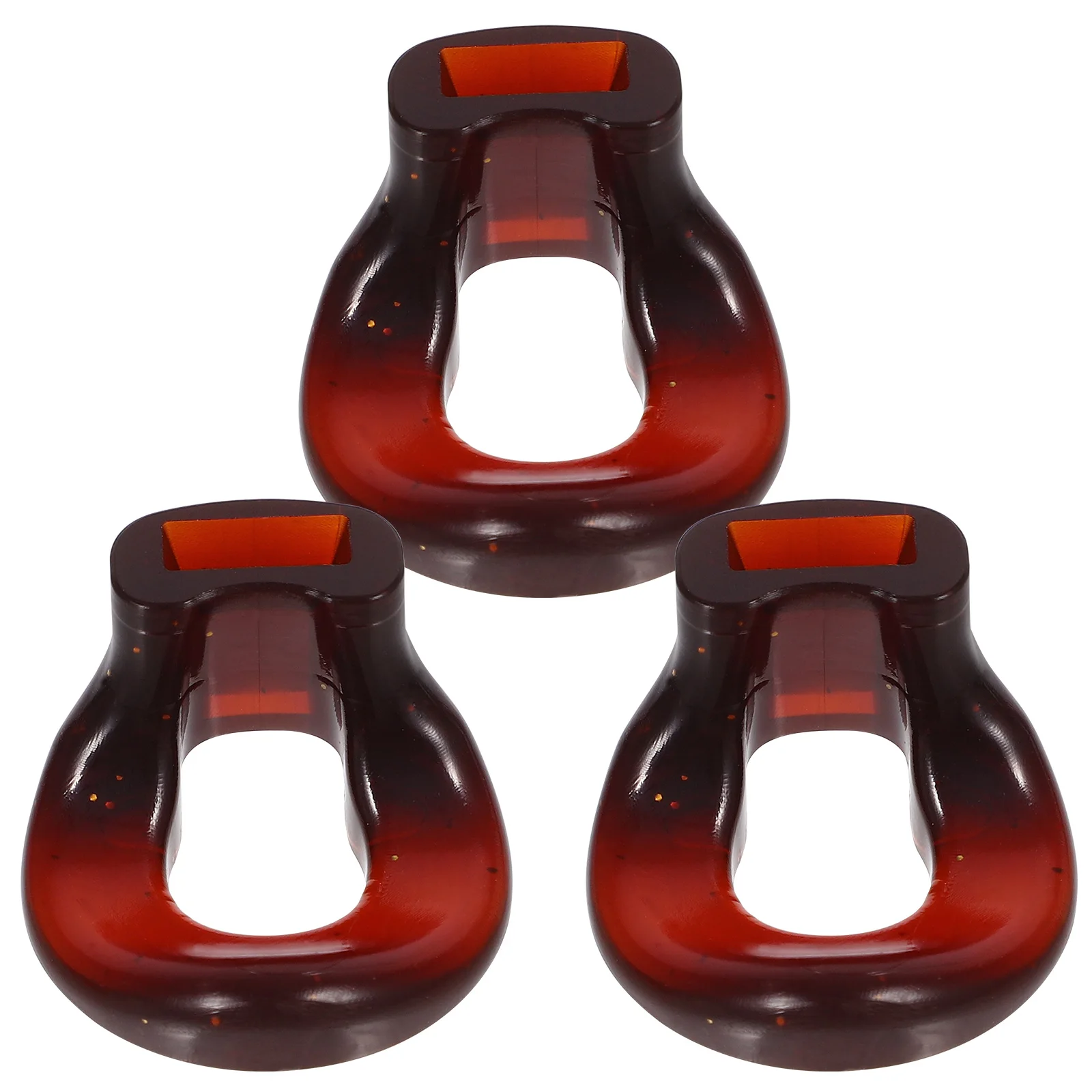 

3pcs Mouthpiece Blow Aid Brown Resin Professional Musical Blow Aid For Beginners Replacement Flute Mouthpiece Flute
