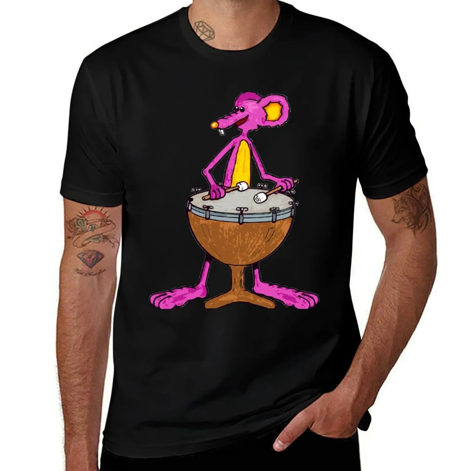 

Футболка Timpani Ratty Rat, новое издание, мешковатые рубашки, черная мужская одежда