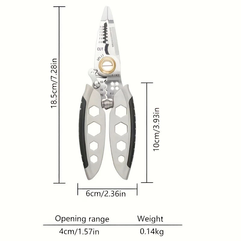 Hardware Tools Multifunctional Wire Stripper Pliers Multitool Sharp Cutting Labor Saving Hand Tool for Electrical Work