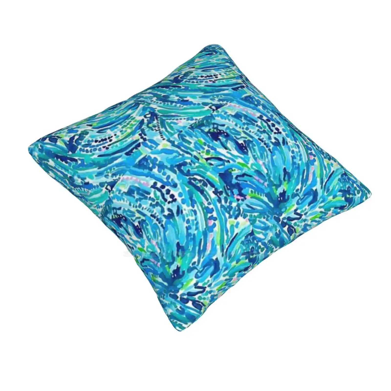 Ocean Blues Fashion Sofa Throw Pillow Cover Pillowcase For Women Cute Mermaid Headband Floral Flamingo Designer Women Measures