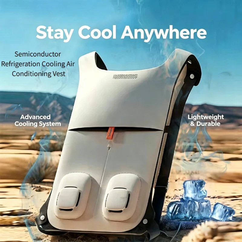 Semiconductor Refrigeration Cooling Air Conditioner Clothing Summer Air Conditioning Vest Outdoor Work Circulating Ice Clothes