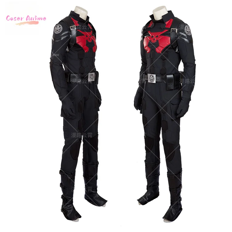 슈퍼 히어로 캡틴 히드라 스티븐 로저스 코스프레 의상 머리 장식 목도리 바지 장갑 허리 랩 할로윈 남자 판타지 유니폼