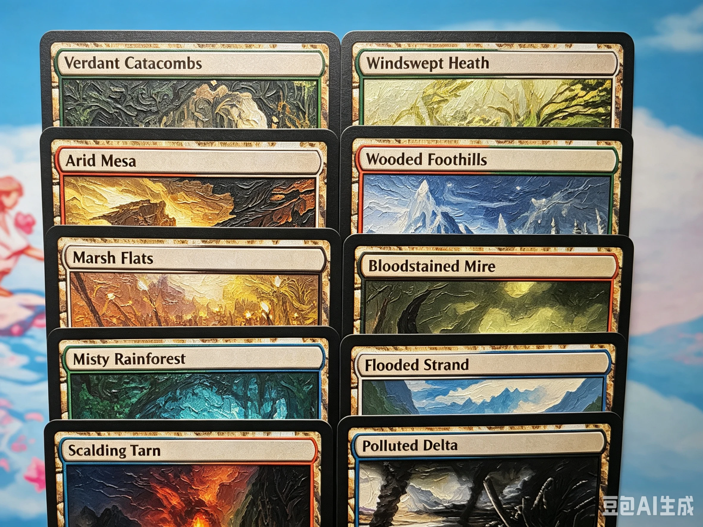 Board Game Verdant - การ์ดคุณภาพระดับโปรและแบบกำหนดเองของ Ron พร้อมลาย Arid Mesa, Marsh