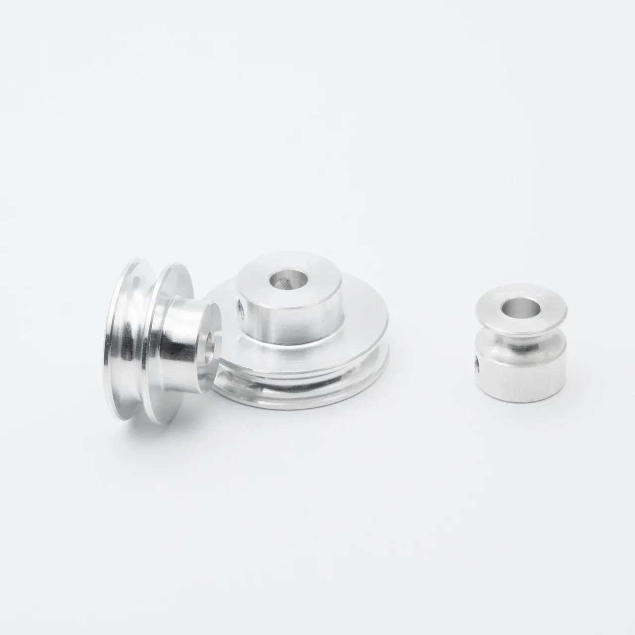 3-5mm Aluminum Alloy V-Groove Pulley Wheel for DIY Motor Lathe Drilling Machine Unpowered Spindle Precision Accessory