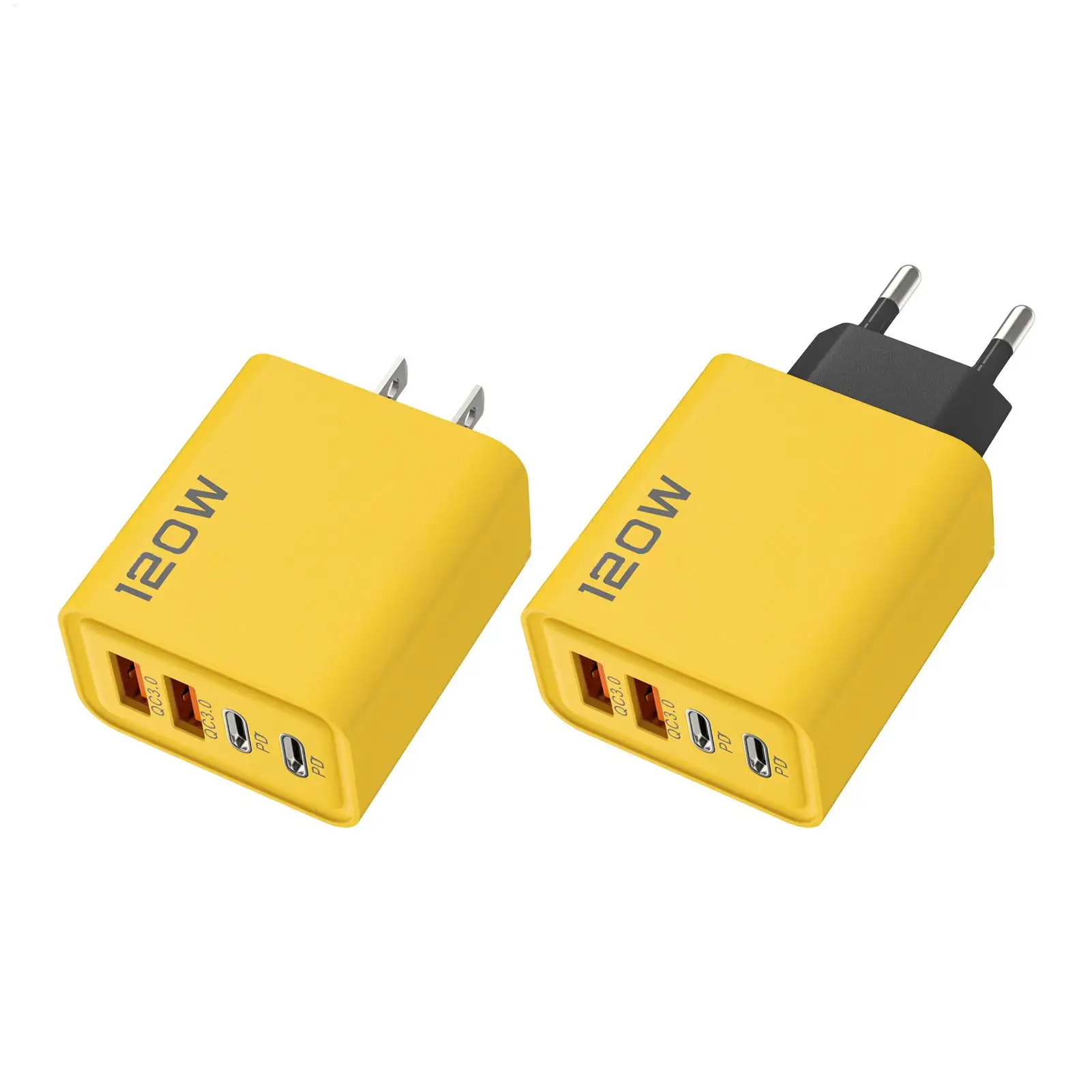 

Home Cell Phone Charger 120W USB Multiport Charger Fast Type C PD Wall Charger Fast Charging Adapter Portable Charger