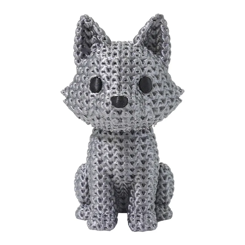 Knitting little wolf knitting enthusiast children's creative fun little toy desktop plastic decorative ornaments