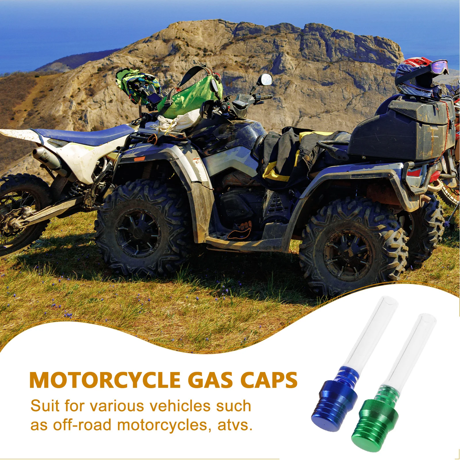 

5pcs Motorcycle Fuel Tank Cap Gas Vent Hose Valve Off road Vehicle Parts Rubber Aluminum Alloy Stylish Design