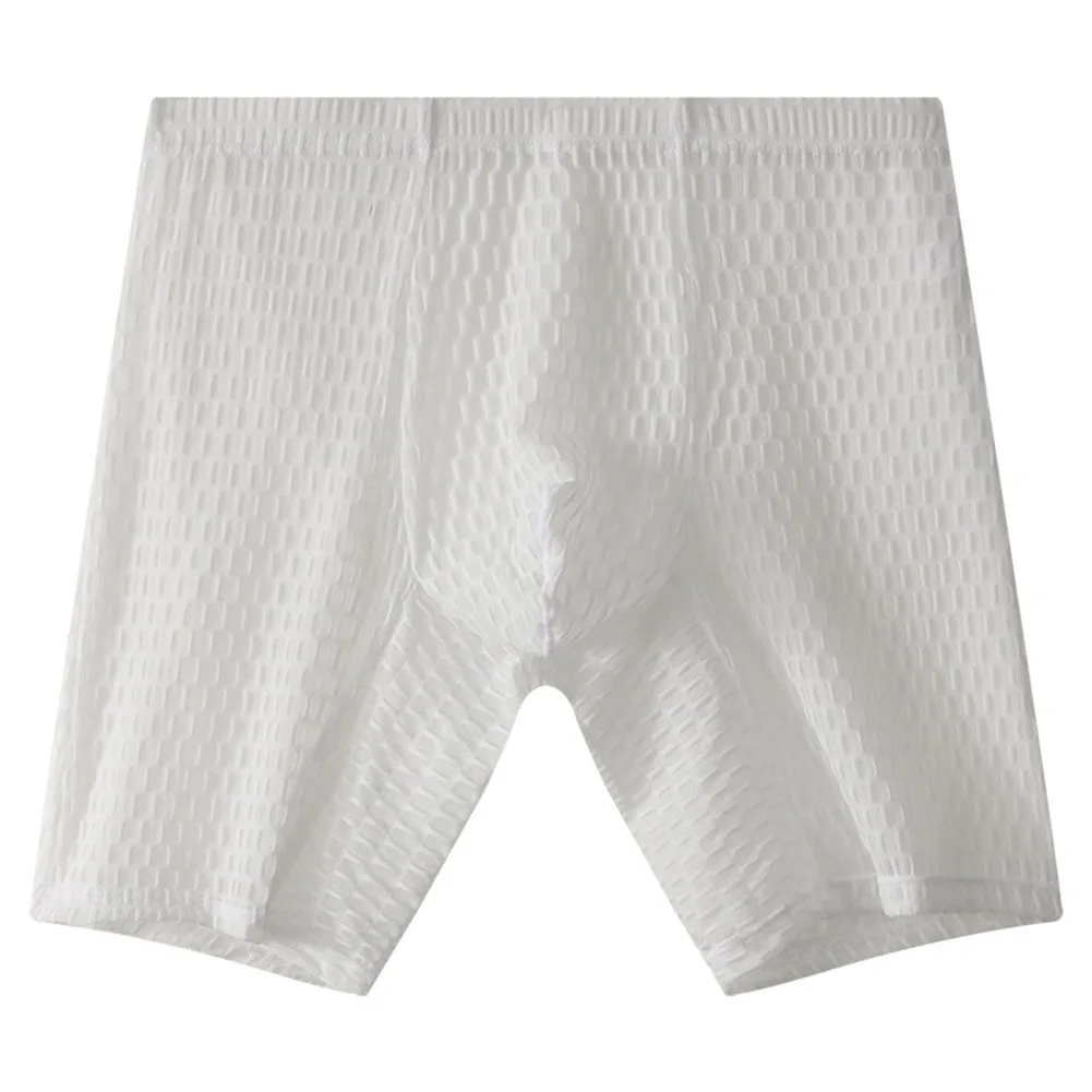 Mens Lace Boxer Shorts Boxer Long Leg Underwear Lace Sports Underwear Breathable Fabric Classic Style Men's Fashion