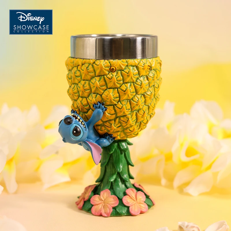 

New Disney Lilo and Stitch Pineapple Cup Kawaii Cartoon Anime Printed Accessories Stainless Steel Water Cup Birthday Gift