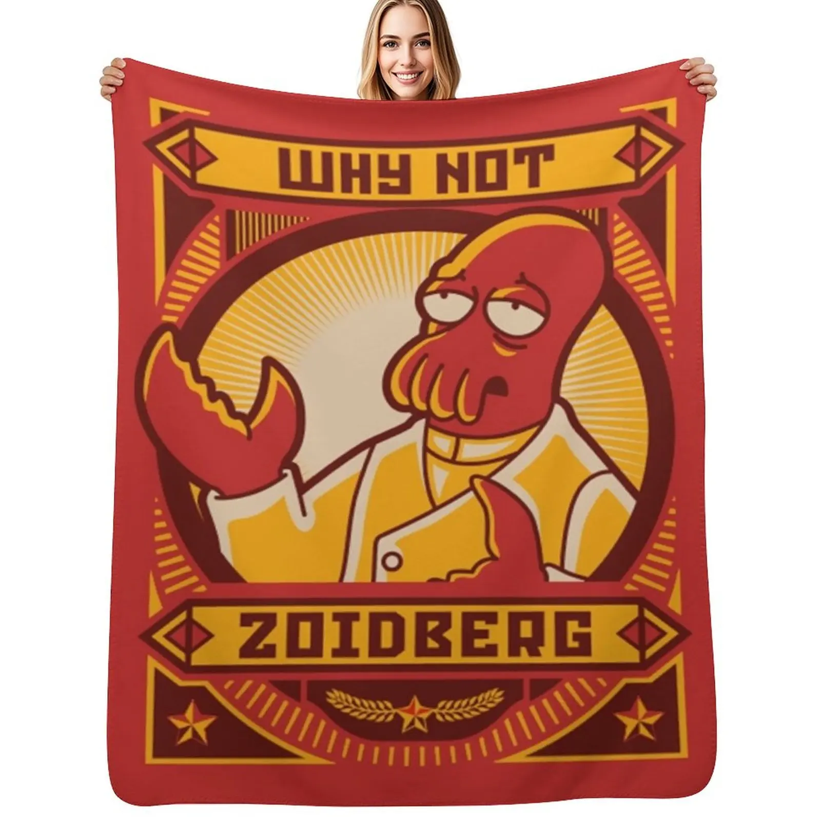

Why Not Zoidberg Shirt Throw Blanket Summer Cool Breathable Blanket for Sleeping