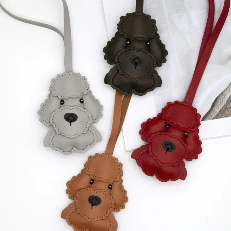 

Teddy Dog Pendant Personality Bag Ornaments Minority All-Match Cute PuppyPUKey Ring Hanging Ornament Gift
