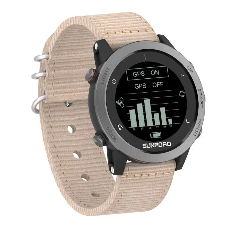 SUNROAD-reloj Digital deportivo FR935 para Android, dispositivo con GPS y brújula, 5ATM, Monitor de ritmo cardíaco y esnórquel, descarga de