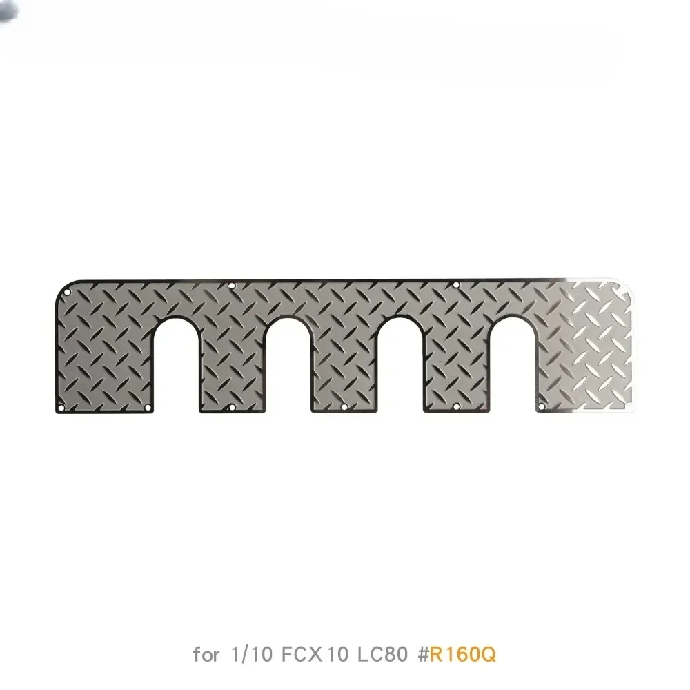 1/10 Protective Sheet Chequered Plate Metal Decorative for FCX10 LC80 Roof Rack Front End Upgrade Option parts #R160Q