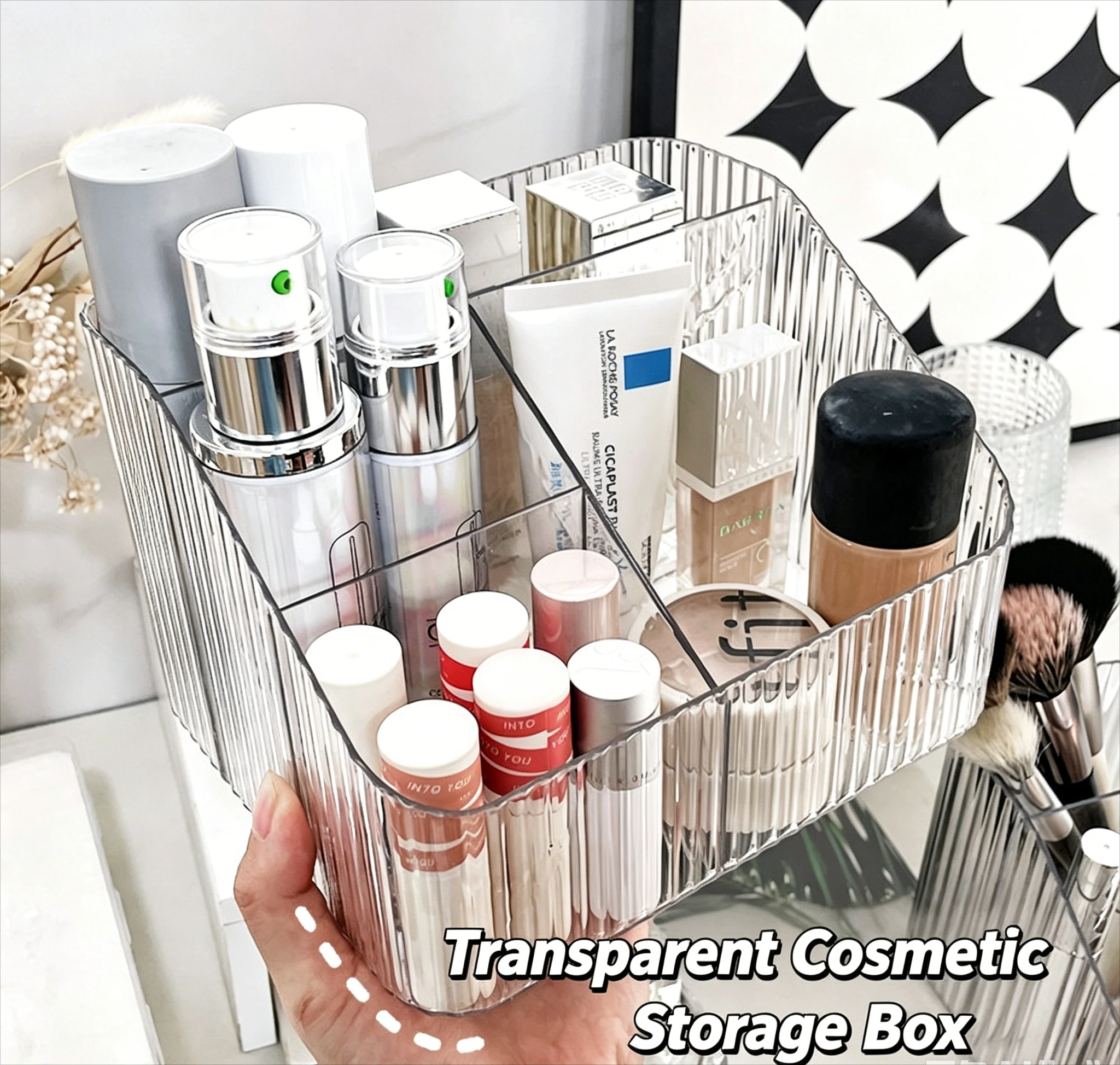 Clear Nail Drill Bits Storage Holder Portable Manicure Tool Organizer Box Space Saving Nail Art Accessories Rack