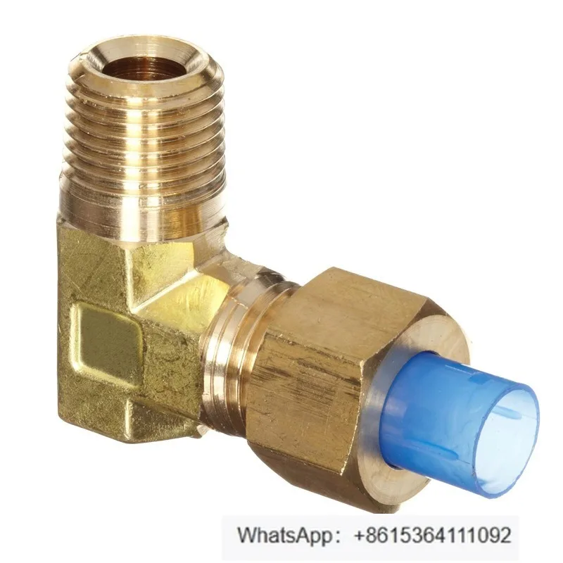 1 PCS  KFL06-01 Brass Insert Fittings Male Elbow 6mm Tube OD 4mm Tube ID