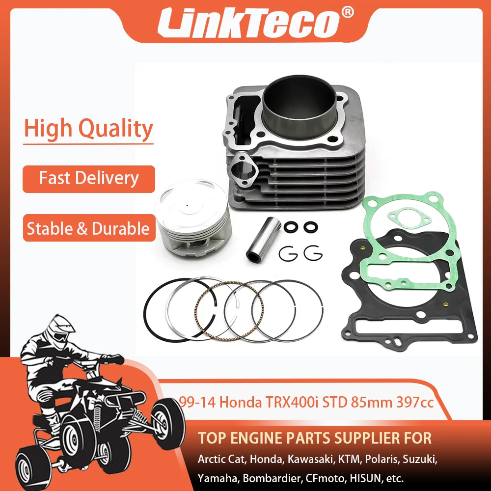 

99-14 STD 85 мм 397cc ATV цилиндр поршневое кольцо прокладка верхний конец комплект для восстановления для Honda Sportrax XR400 TRX400 XR400R TRX400i XR400i