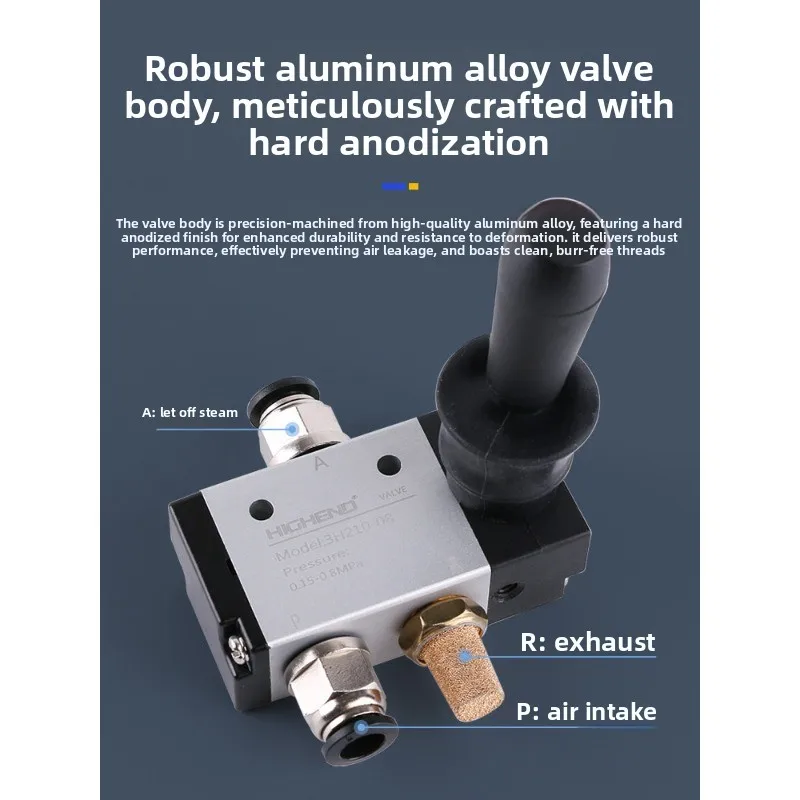 3H210-08 manual valve, two-position three-way wrench valve, cylinder reversing valve