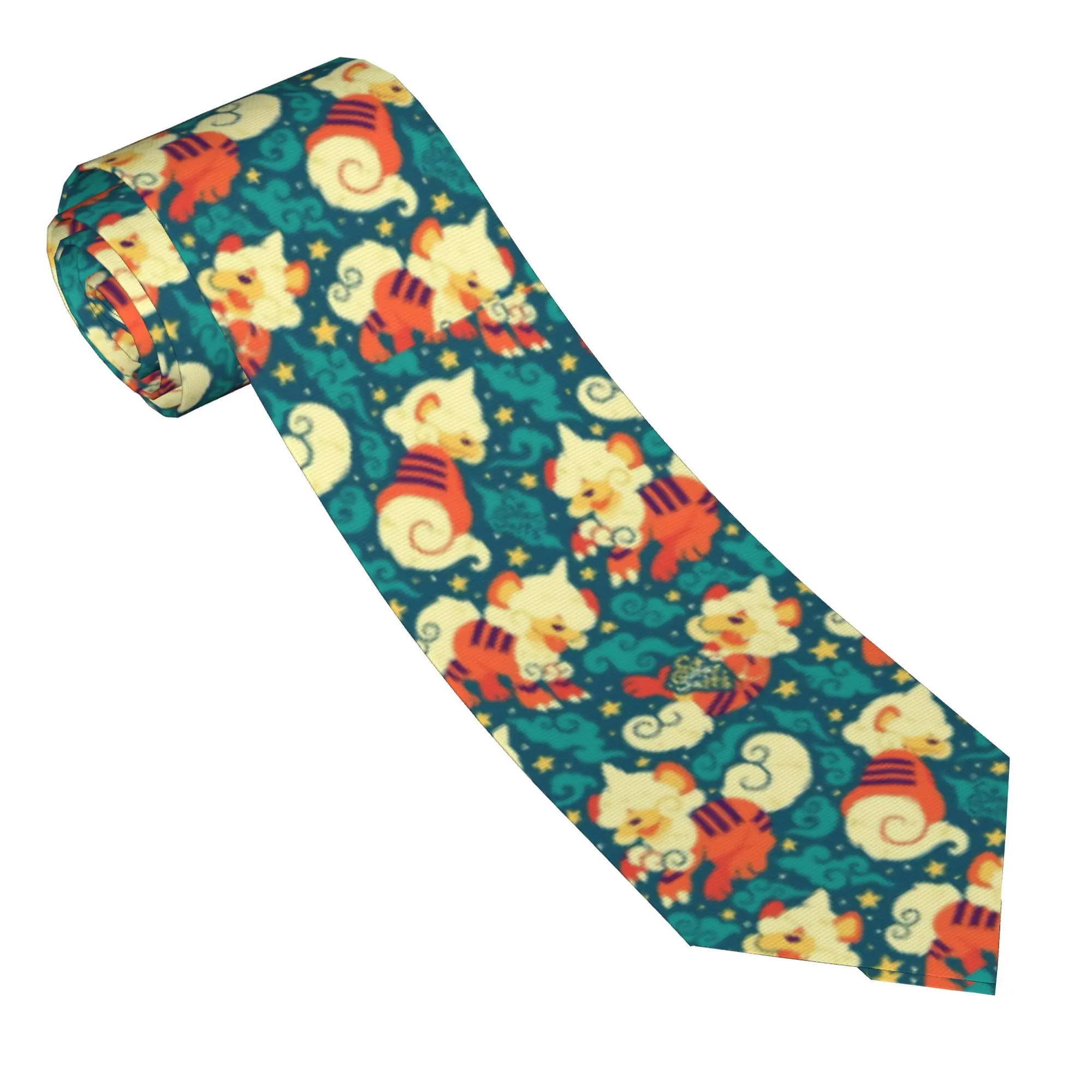 Poke-Mon Cute Cartoon Neckties Unisex Casual Polyester 8 cm Classic Neck Ties  for Mens Accessories Gravatas Wedding Gift
