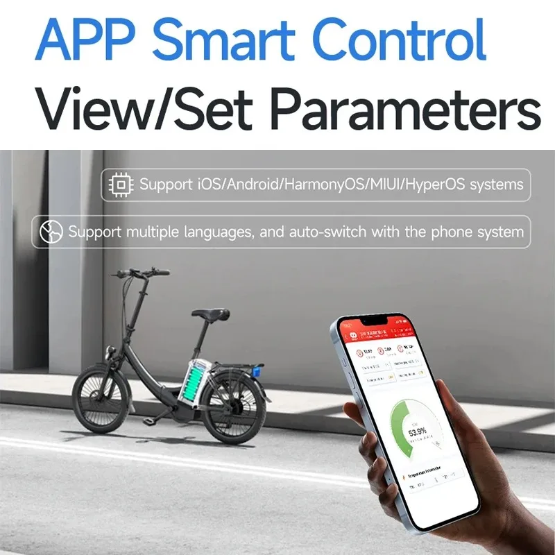 デイリー アクティブ バランス スマートBMS（BT、WiFi、RS485、CAN対応）4S 12V、8S 24V、16S 48V、24S 72V、40A、100A、150A、200A、300A、400A、500A（ソーラ/EV用）