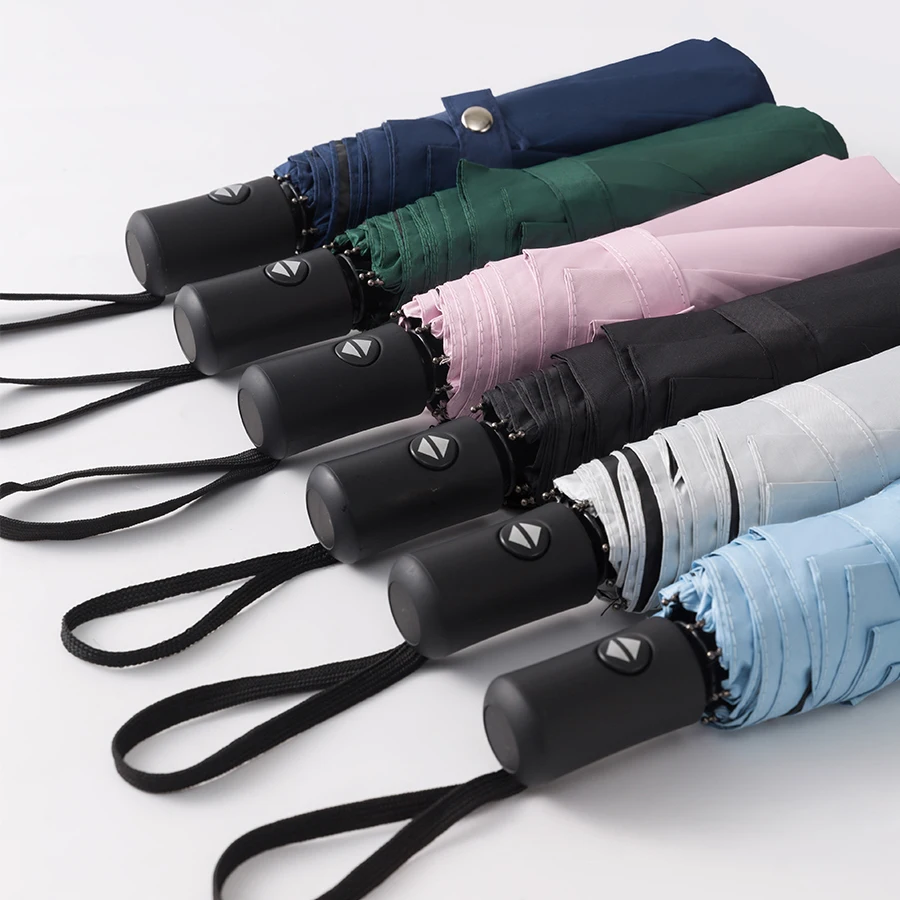 8 Ribs Travel Rain Sun Umbrellas Windproof Multi-color Travel Umbrella Automatic Open And Close image 5