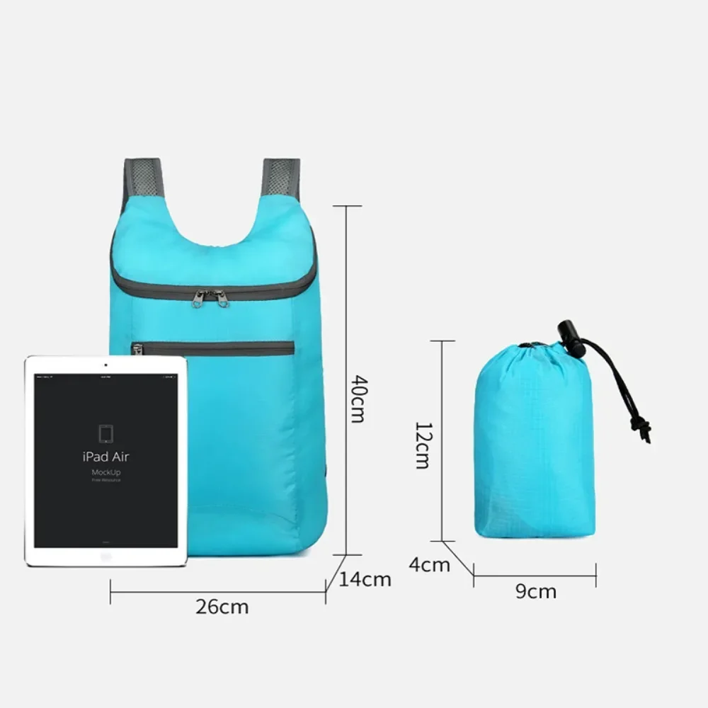 Foldable Backpack Outdoor Waterproof Bag for Women Men Camping Hiking Traveling Daypack Sport Bag Large Capacity Softback Bag