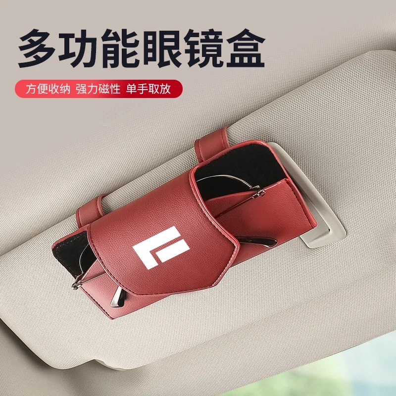 For BAIC polestone JISHI 01 Car glasses clip multifunctional storage glasses case car interior decoration