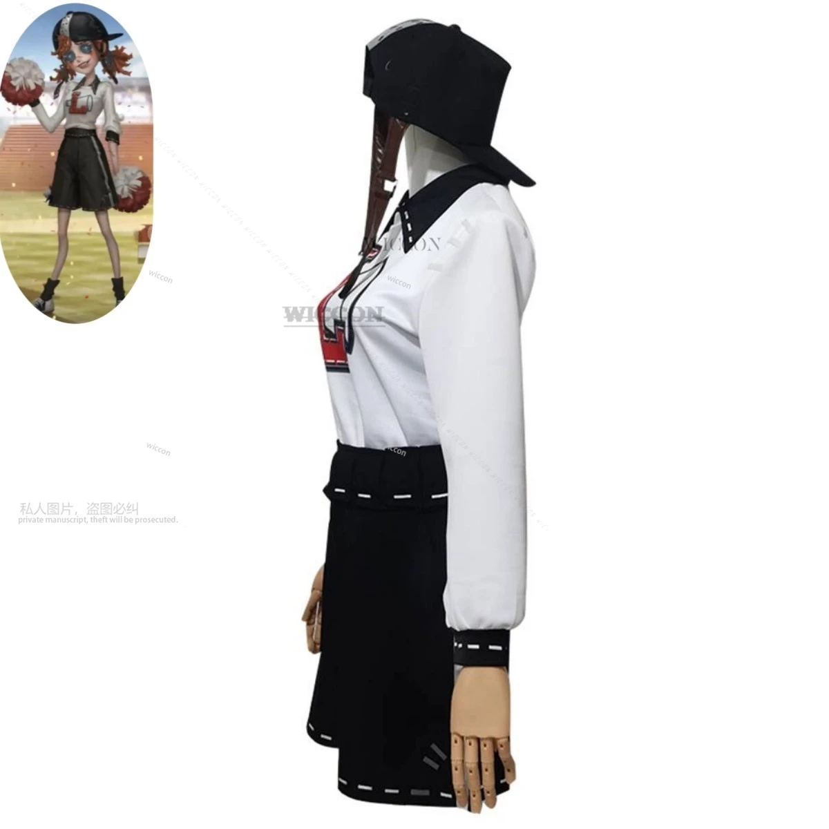 Anime Game Identity V Lily Barriere Cheerleader Cosplay Costume Survivors Wig Gymnastic Clothing Woman Kawaii Carnival Suit cos