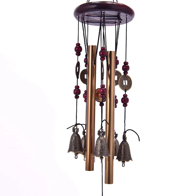 Campanas de Viento para Exteriores, 1 Pieza, Tubos de Cobre para Jardín, Decoración Artesanal para el Hogar, Regalos