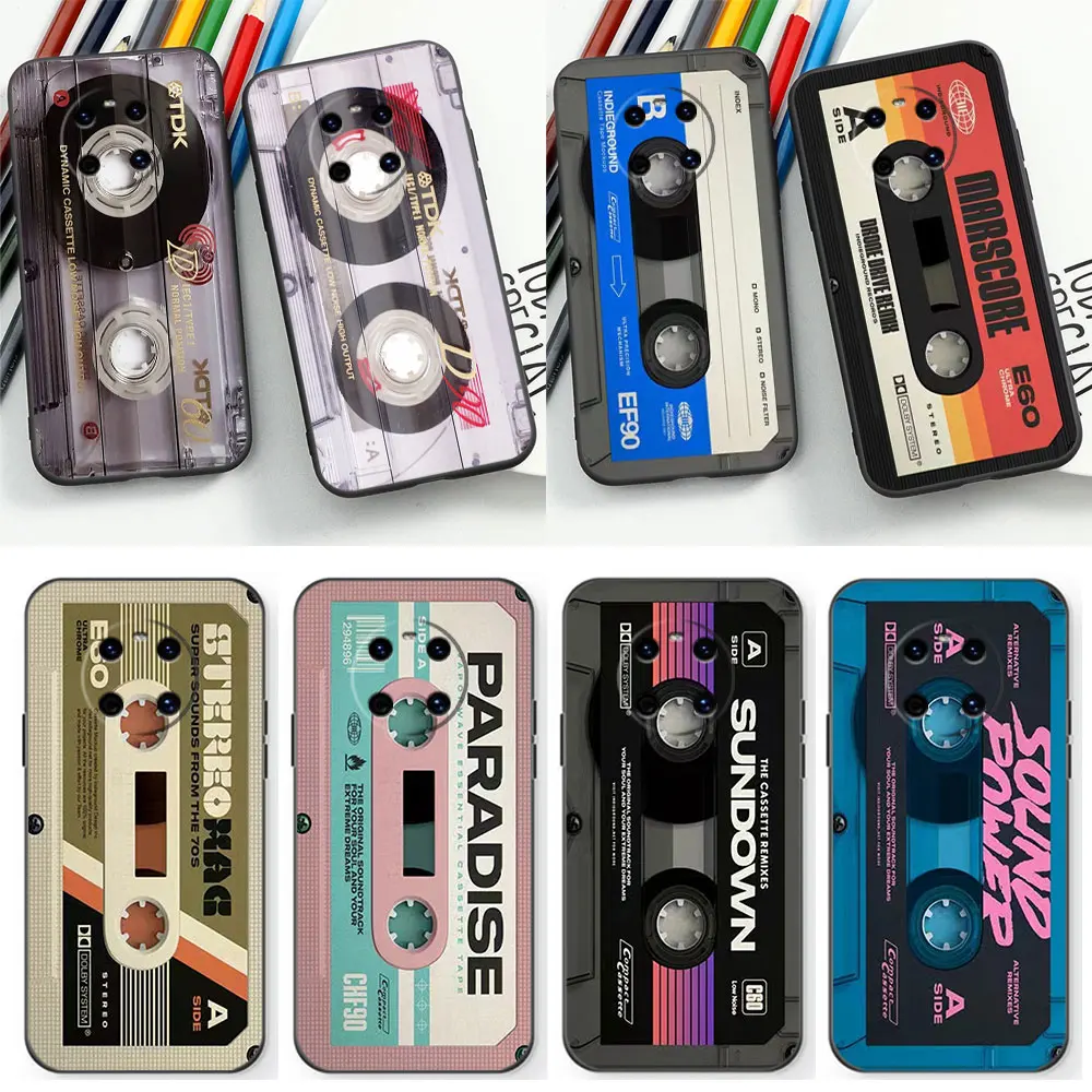 Magnetic Radio tape Cassette Phone Case For Huawei NOVA Y90 Y70 Y61 10SE 10 9 9SE 8 8SE 8I 7 7I 5 5I 4 3 3I 2 PRO PLSU 5G Cover