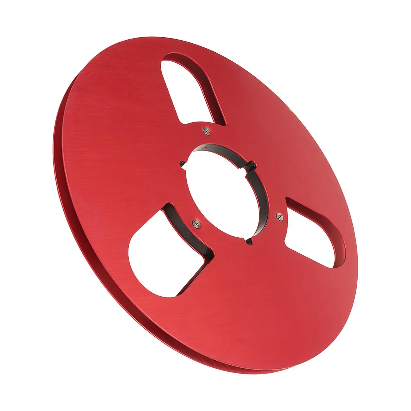 10.5 Aluminum Alloy Empty Reel - 1/4, 3 Holes - Red