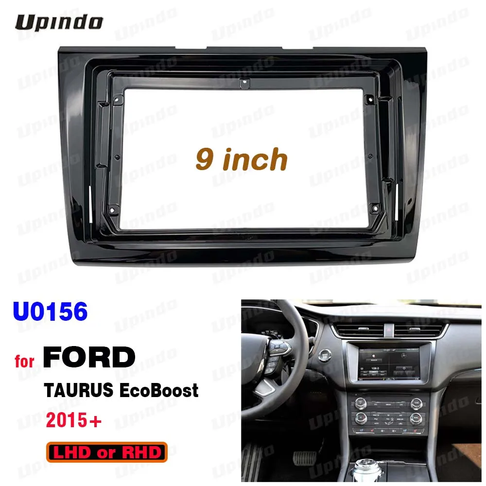 Double Din 9 Inch Car Radio Installation DVD GPS Mp5 ABS PC Plastic Fascia Plane Frame for FORD TAURUS EcoBoost 2015+ Dash Kit