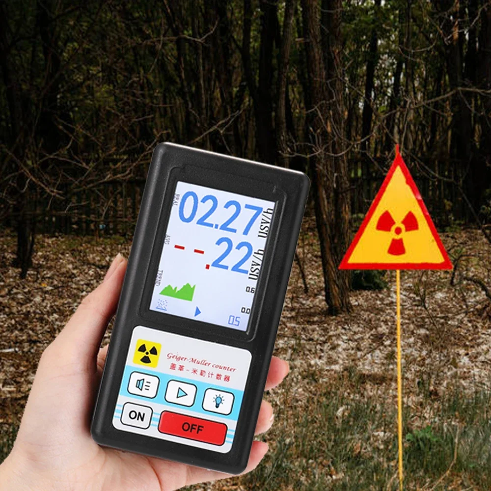 Geiger Counter Nuclear Radiation Detector Personal Dosimeter X-ray Beta Gamma Detector LCD Radioactive Tester Marble Tools hot