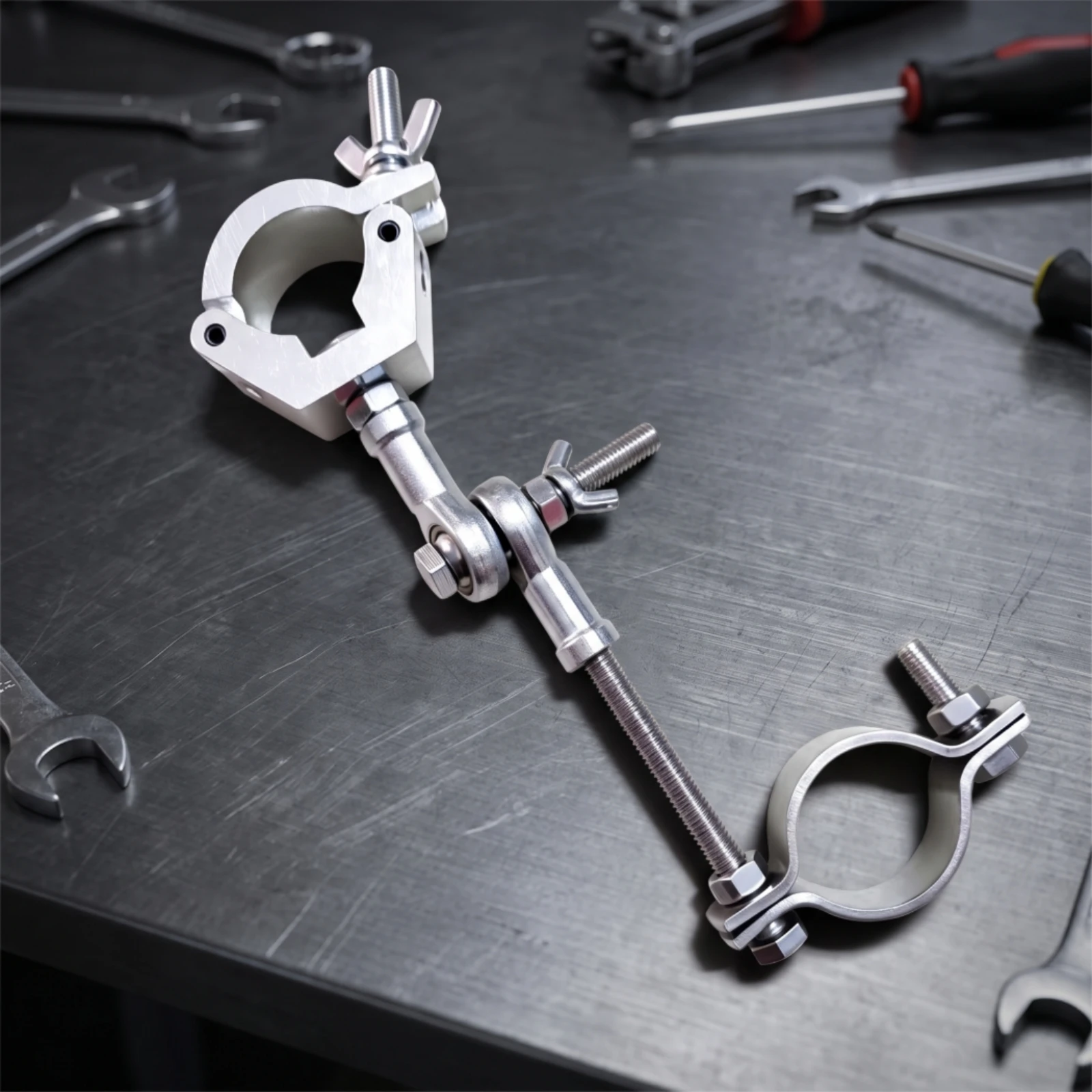 Clamp Connector with Threaded Rod Heavy Duty Cart Connector for DIYers