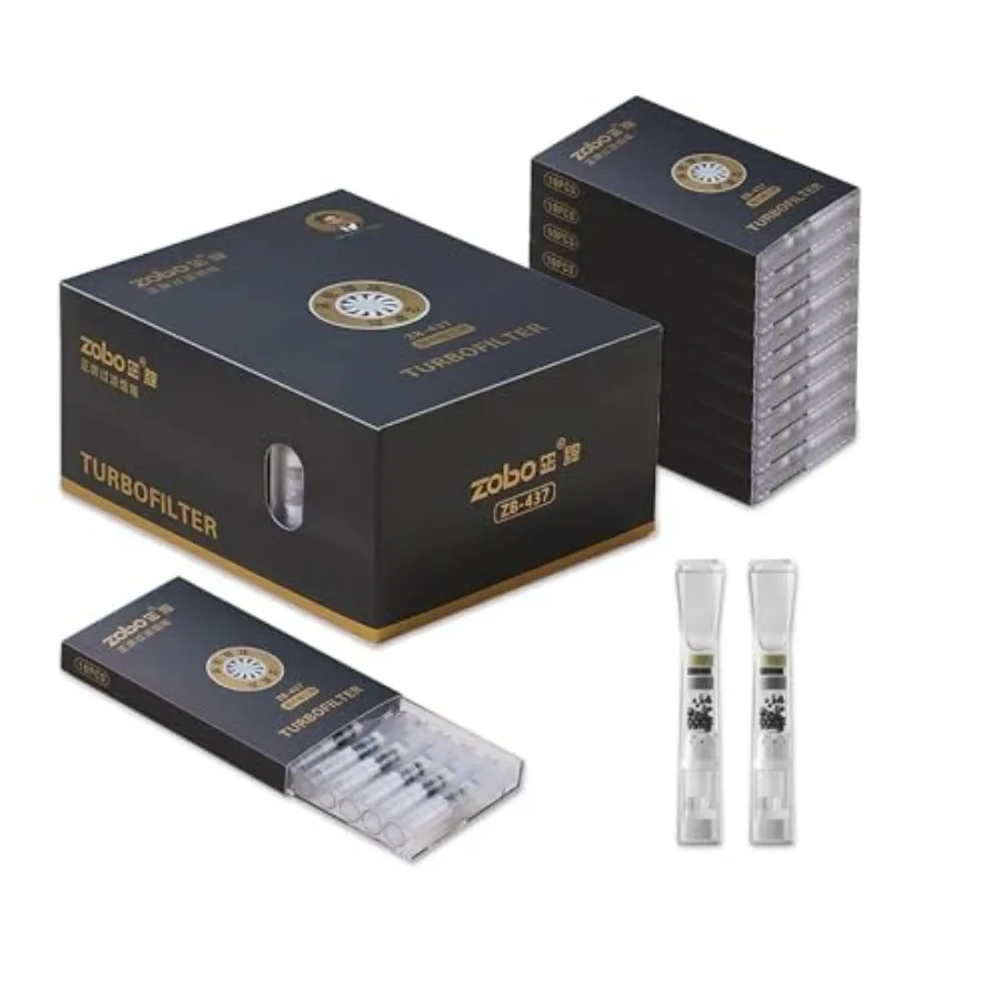 

Newly Turbine Filter Disposable Cigarette Filters, 25 Layer Multi-Filtering to Reduce Tar and Smoke Stains 100 Per Pack Stylish