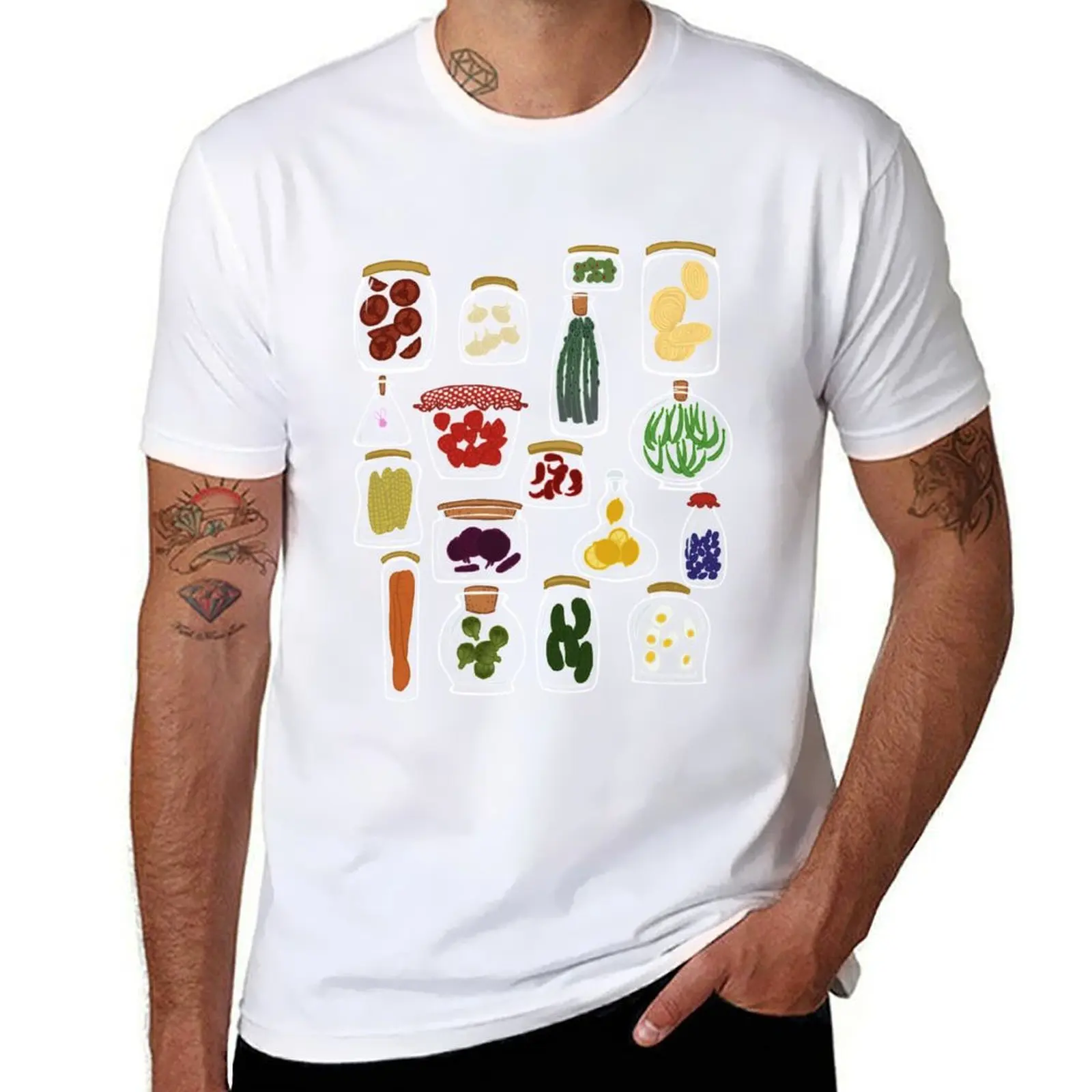 

T-Shirt t heavy Quite pickle a shirt t prints shirts with man cotton
